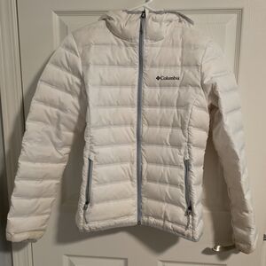 Columbia White Puffer Jacket